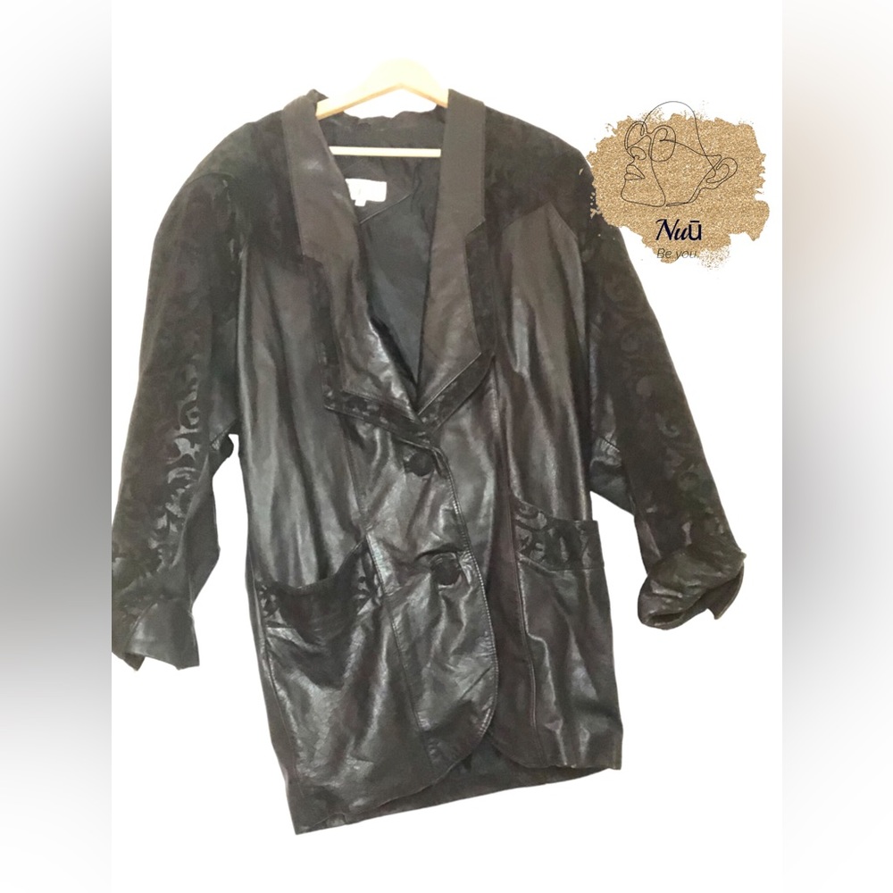Vintage Switzer’s Genuine Leather Coat Size Medium